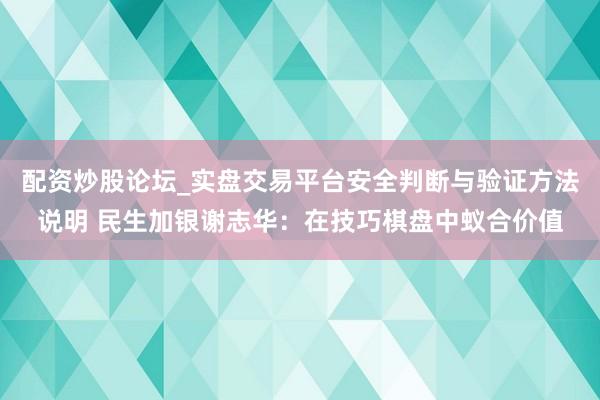 配资炒股论坛_实盘交易平台安全判断与验证方法说明 民生加银谢志华：在技巧棋盘中蚁合价值