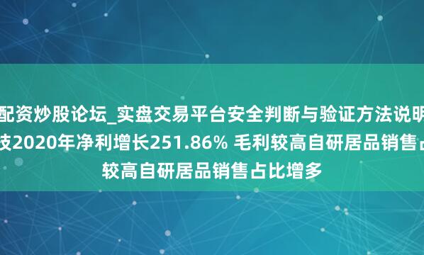 配资炒股论坛_实盘交易平台安全判断与验证方法说明 森馥科技2020年净利增长251.86% 毛利较高自研居品销售占比增多