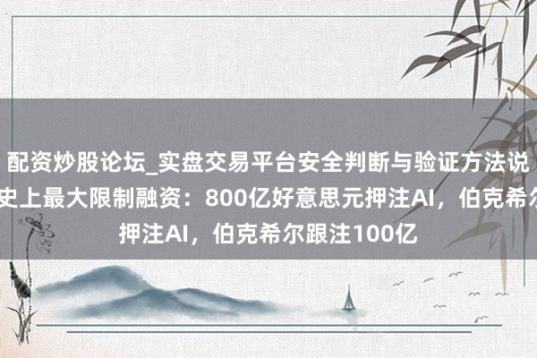 配资炒股论坛_实盘交易平台安全判断与验证方法说明 谷歌开启史上最大限制融资：800亿好意思元押注AI，伯克希尔跟注100亿